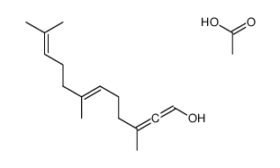 acetic acid,3,7,11-trimethyldodeca-1,2,6,10-tetraen-1-ol Structure