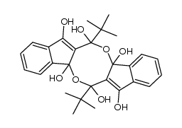 6,13-di-tert-butyl-4b,6,11b,13-tetrahydrodiindeno[1,2-b:1',2'-f][1,5]dioxocine-4b,6,7,11b,13,14-hexaol结构式