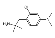 [4-(2-Amino-2-methyl-propyl)-3-chloro-phenyl]-dimethyl-amine结构式