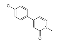 5-(4-chlorophenyl)-2-methylpyridazin-3-one结构式