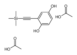 acetic acid,2-(2-trimethylsilylethynyl)benzene-1,4-diol Structure