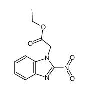 2-Nitro-1H-benzimidazole-1-acetic acid ethyl ester结构式