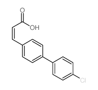 (Z)-3-[4-(4-chlorophenyl)phenyl]prop-2-enoic acid结构式