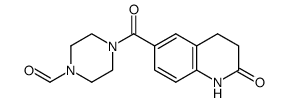 6-(4-Formyl-1-piperazinylcarbonyl)-3,4-dihydrocarbostyril结构式