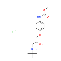 [3-[4-(ethoxycarbonylamino)phenoxy]-2-hydroxy-propyl]-tert-butyl-azani um chloride picture