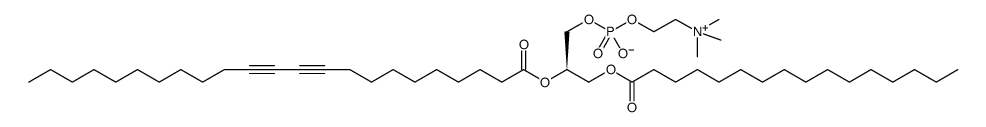 1-palMitoyl-2-(10,12-tricosadiynoyl)-sn-glycero-3-phosphocholine Structure