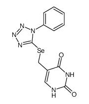 5-[[(1-phenyl-1,2,3,4-tetrazol-5-yl)seleno]methyl]uracil Structure