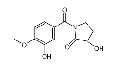 (S)-3-Hydroxy-1-(3-hydroxy-4-methoxybenzoyl)-2-pyrrolidinone图片