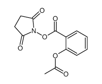 (2,5-dioxopyrrolidin-1-yl) 2-acetyloxybenzoate结构式