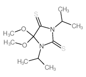 5,5-dimethoxy-1,3-dipropan-2-yl-imidazolidine-2,4-dithione Structure