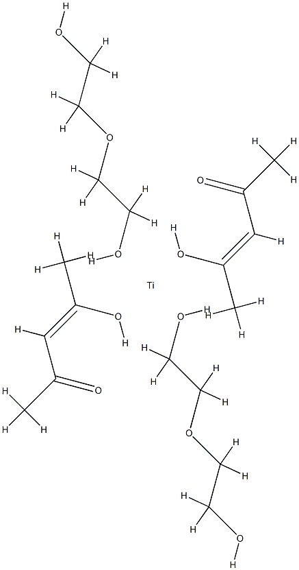 bis[[2,2'-oxybis[ethanolato]](1-)-O1]bis(pentane-2,4-dionato-O,O')titanium Structure