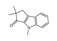 2,2,4-trimethyl-1,4-dihydro-2H-cyclopenta[b]indol-3-one结构式