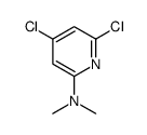 4,6-dichloro-N,N-dimethylpyridin-2-amine结构式