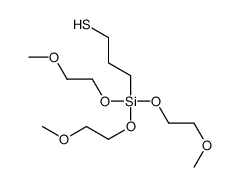 3-[tris(2-methoxyethoxy)silyl]propane-1-thiol结构式