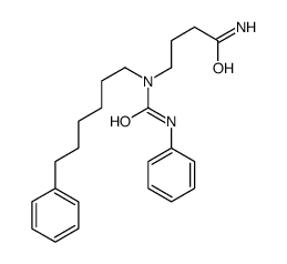 4-[phenylcarbamoyl(6-phenylhexyl)amino]butanamide Structure