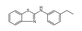 N-(3-ETHYLPHENYL)-1,3-BENZOTHIAZOL-2-AMINE Structure