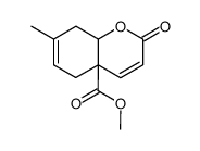 7-Methyl-2-oxo-8,8a-dihydro-2H,5H-chromene-4a-carboxylic acid methyl ester结构式