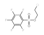 1-(2-chloroethoxysulfonyl)-2,3,4,5,6-pentafluoro-benzene Structure