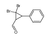 2,2-dibromo-1-phenylcyclopropanecarbaldehyde结构式