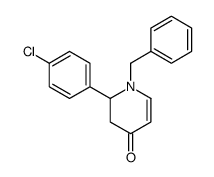 1-benzyl-2-(4-chlorophenyl)-2,3-dihydropyridin-4-one结构式