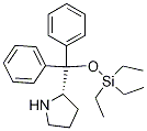 (2S)-2-[Diphenyl[(triethylsilyl)oxy]methyl]pyrrolidine Structure