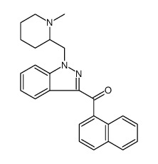 Methanone, [1-[(1-methyl-2-piperidinyl)methyl]-1H-indazol-3-yl]-1-naphthalenyl Structure