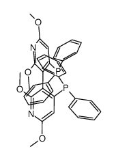 (R)-2,2',6,6'-tetramethoxy-4,4'-bis(diphenylphosphine)3,3'-bipyridine结构式