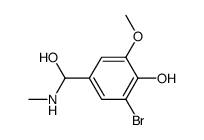 3-bromo-4-hydroxy-5-methoxy-α-methylamino-benzyl alcohol结构式