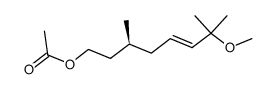 (S,E)-7-methoxy-3,7-dimethyloct-5-en-1-yl acetate Structure
