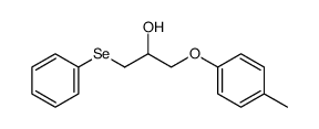 2-hydroxy-3-(p-methylphenoxy)propyl phenyl selenide结构式