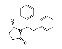 1-(1,2-diphenylethyl)pyrrolidine-2,5-dione Structure