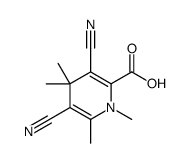 3,5-dicyano-1,4,4,6-tetramethylpyridine-2-carboxylic acid结构式