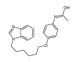 N-[4-[6-(benzimidazol-1-yl)hexoxy]phenyl]acetamide Structure