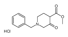 METHYL 1-BENZYL-3-OXO-4-PIPERIDINECARBOXYLATE HYDROCHLORIDE Structure