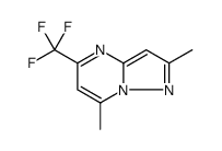 Pyrazolo[1,5-a]pyrimidine, 2,7-dimethyl-5-(trifluoromethyl)结构式