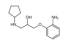 1-(2-aminophenoxy)-3-(cyclopentylamino)propan-2-ol Structure