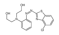 2-[2-[(4-chloro-1,3-benzothiazol-2-yl)diazenyl]-N-(2-hydroxyethyl)anilino]ethanol Structure