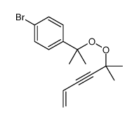 1-bromo-4-[2-(2-methylhex-5-en-3-yn-2-ylperoxy)propan-2-yl]benzene Structure