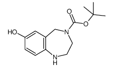 4-Boc-7-Hydroxy-2,3,4,5-tetrahydro-1H-benzo[e][1,4]diazepine structure