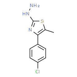 4-(4-CHLOROPHENYL)-5-METHYL-2(3H)-THIAZOLONE HYDRAZONE结构式