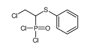 (2-chloro-1-dichlorophosphorylethyl)sulfanylbenzene Structure