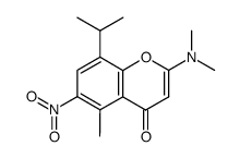 2-(dimetilammino)-8-isopropil-5-metil-6-nitrocromone结构式