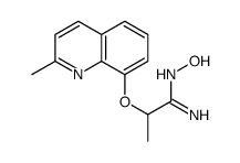 N'-hydroxy-2-(2-methylquinolin-8-yl)oxypropanimidamide Structure