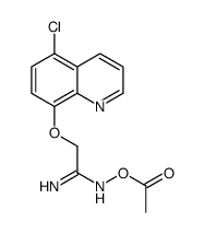 [[1-amino-2-(5-chloroquinolin-8-yl)oxyethylidene]amino] acetate结构式