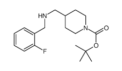 1-BOC-4-[(2-FLUORO-BENZYLAMINO)-METHYL]-PIPERIDINE Structure