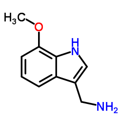 7-甲氧基-1H-吲哚-3-甲基胺结构式