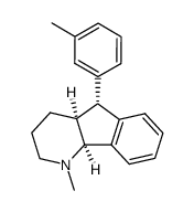 (4aS,5R,9bS)-1-Methyl-5-m-tolyl-2,3,4,4a,5,9b-hexahydro-1H-indeno[1,2-b]pyridine Structure