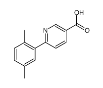 6-(2,5-dimethylphenyl)pyridine-3-carboxylic acid Structure