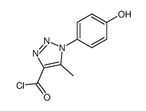 1-(4-hydroxyphenyl)-5-methyltriazole-4-carbonyl chloride Structure