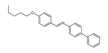 1-(4-pentoxyphenyl)-N-(4-phenylphenyl)methanimine Structure